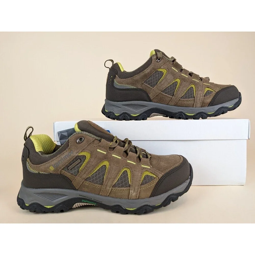 Karrimor Shoes Womens 8.5 Mount Low Waterproof Hiking Sneakers Taupe Green NEW